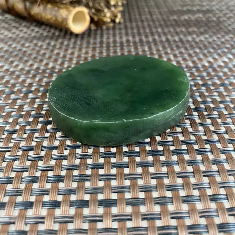 Natural Kunlun Jade Rough Nephrite Raw (66g,5.4X4.3X1.2cm)