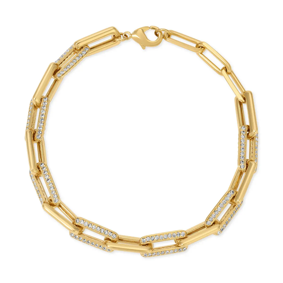 Palm Beach Pave Link Bracelet