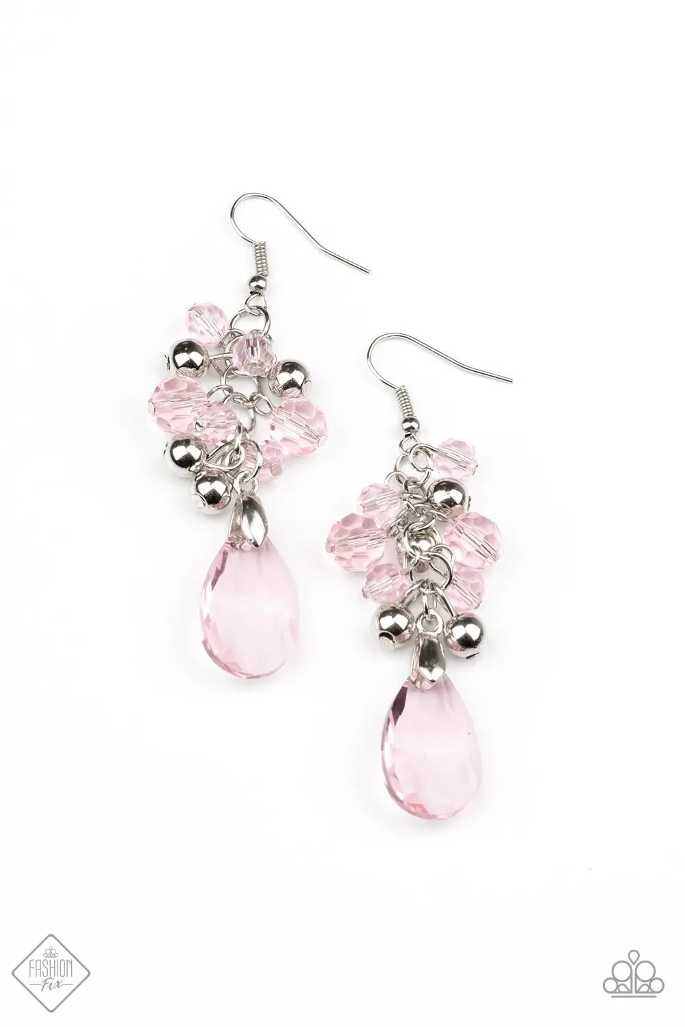 Paparazzi Before and AFTERGLOW Earrings Pink