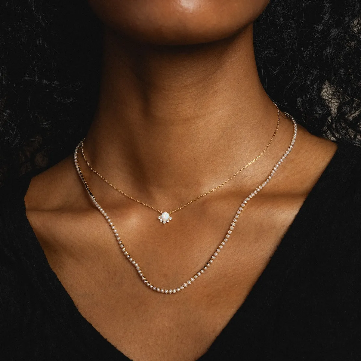 Pearl Tennis Necklace