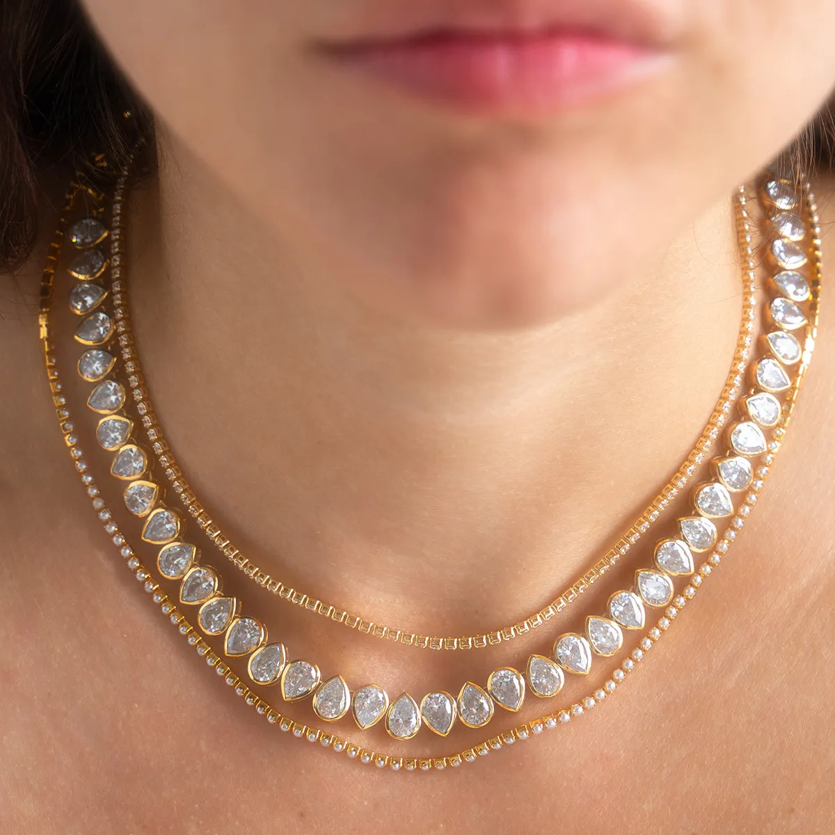 Pearl Tennis Necklace