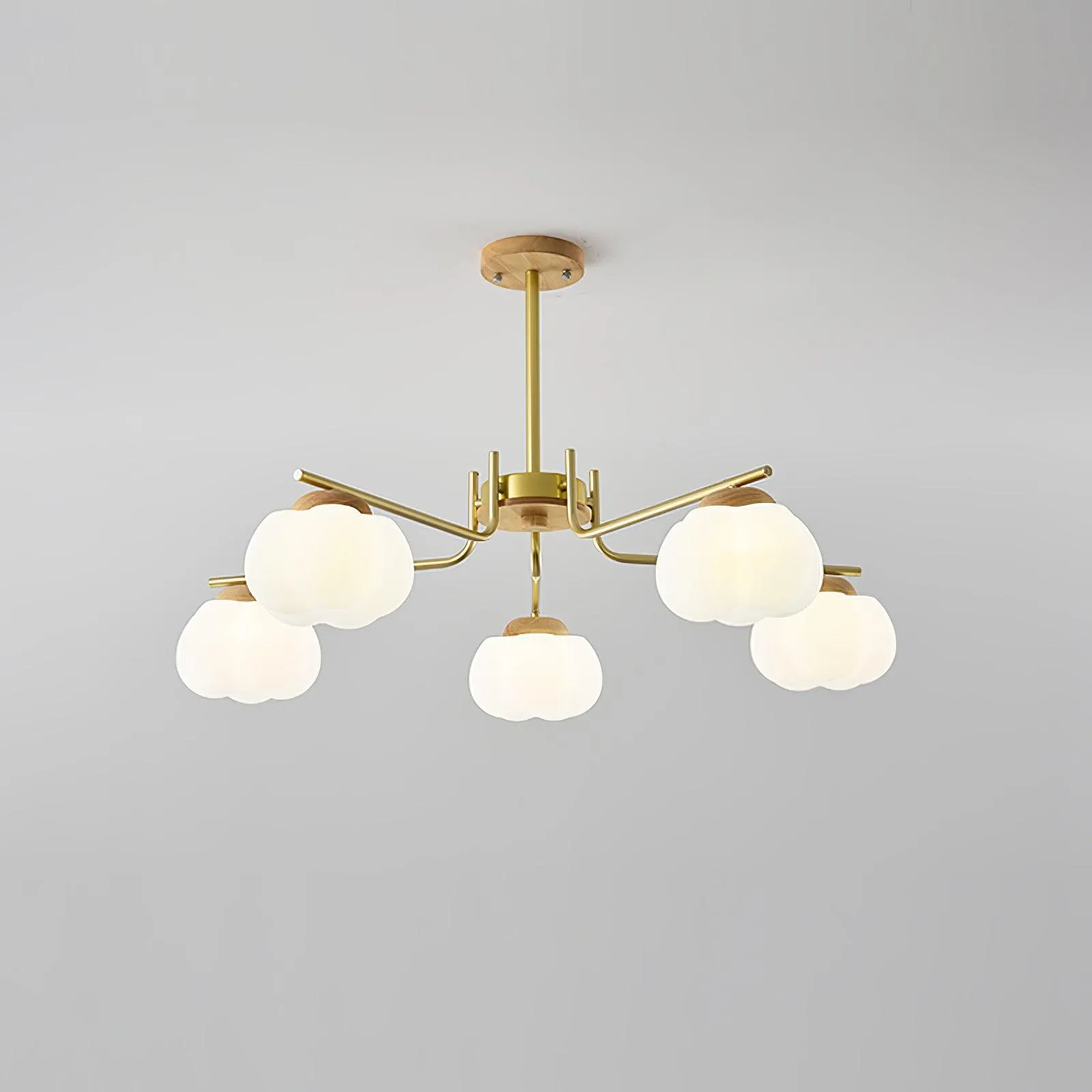 Plastic Cotton Balls Chandelier