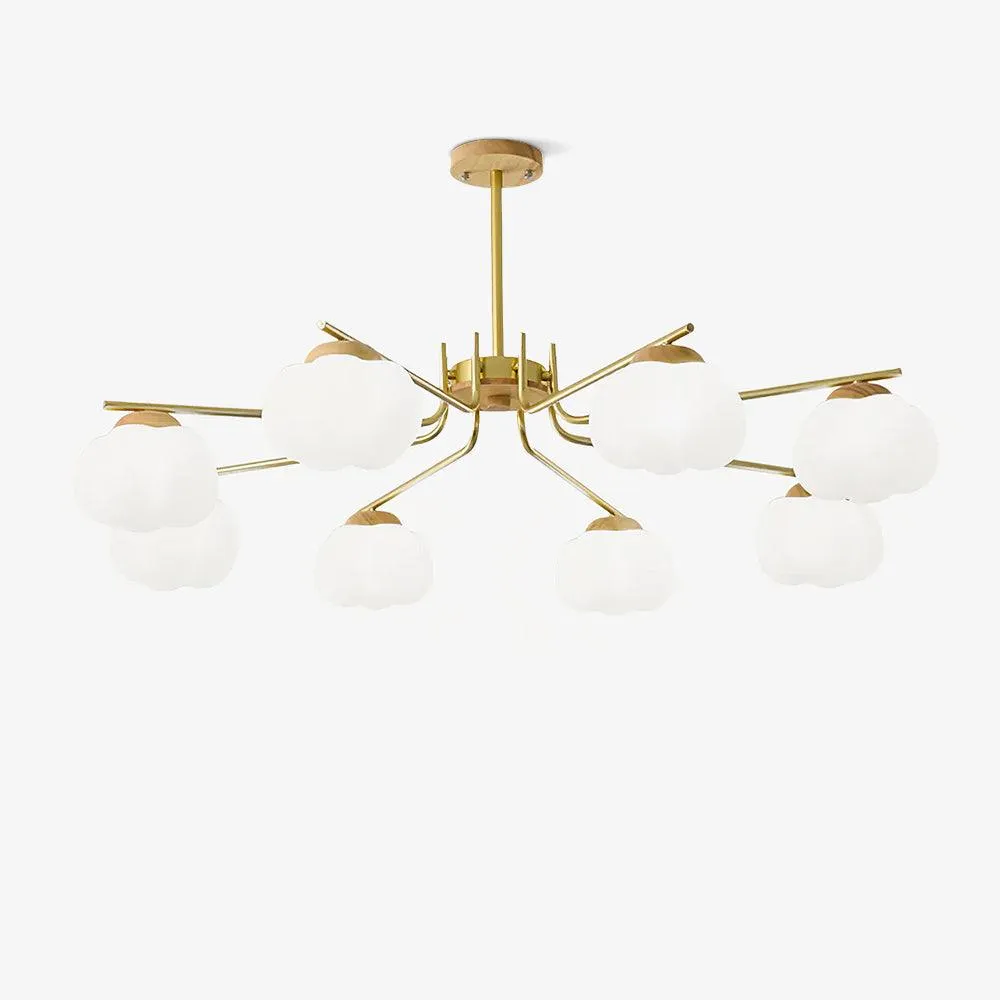 Plastic Cotton Balls Chandelier