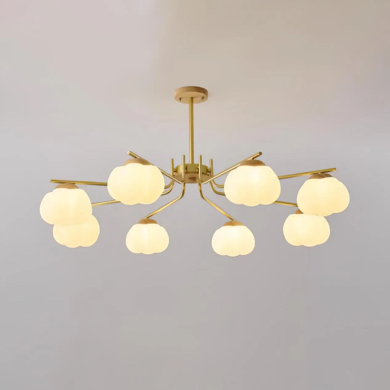 Plastic Cotton Balls Chandelier