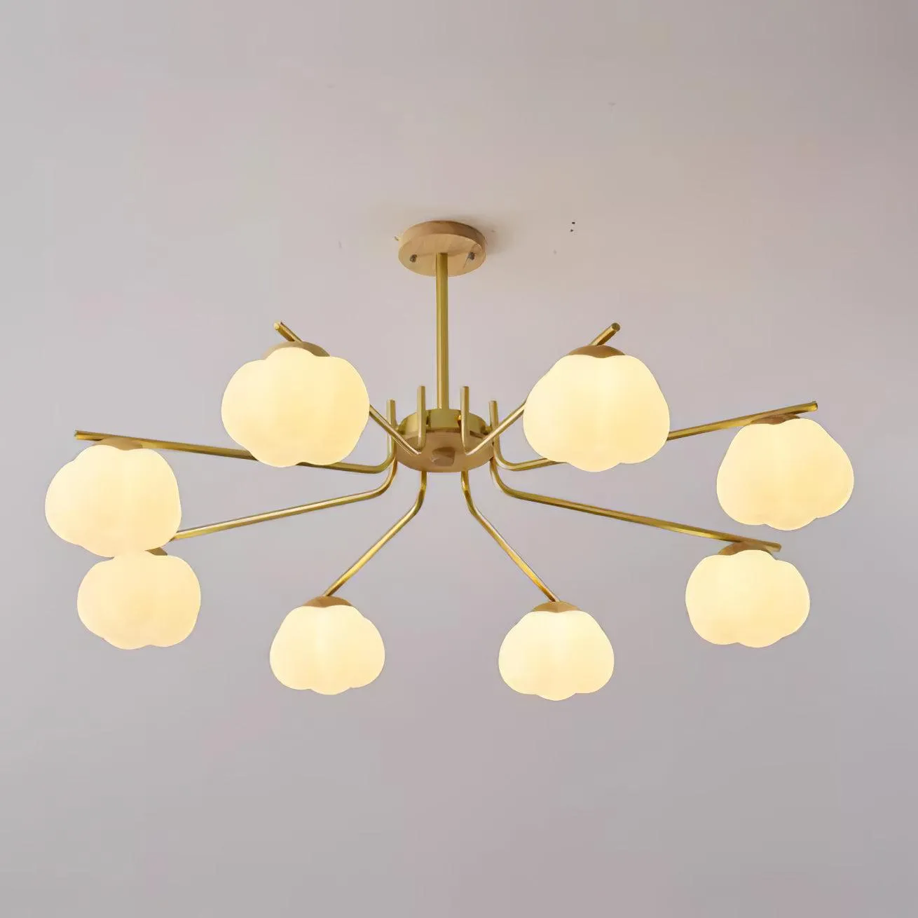 Plastic Cotton Balls Chandelier