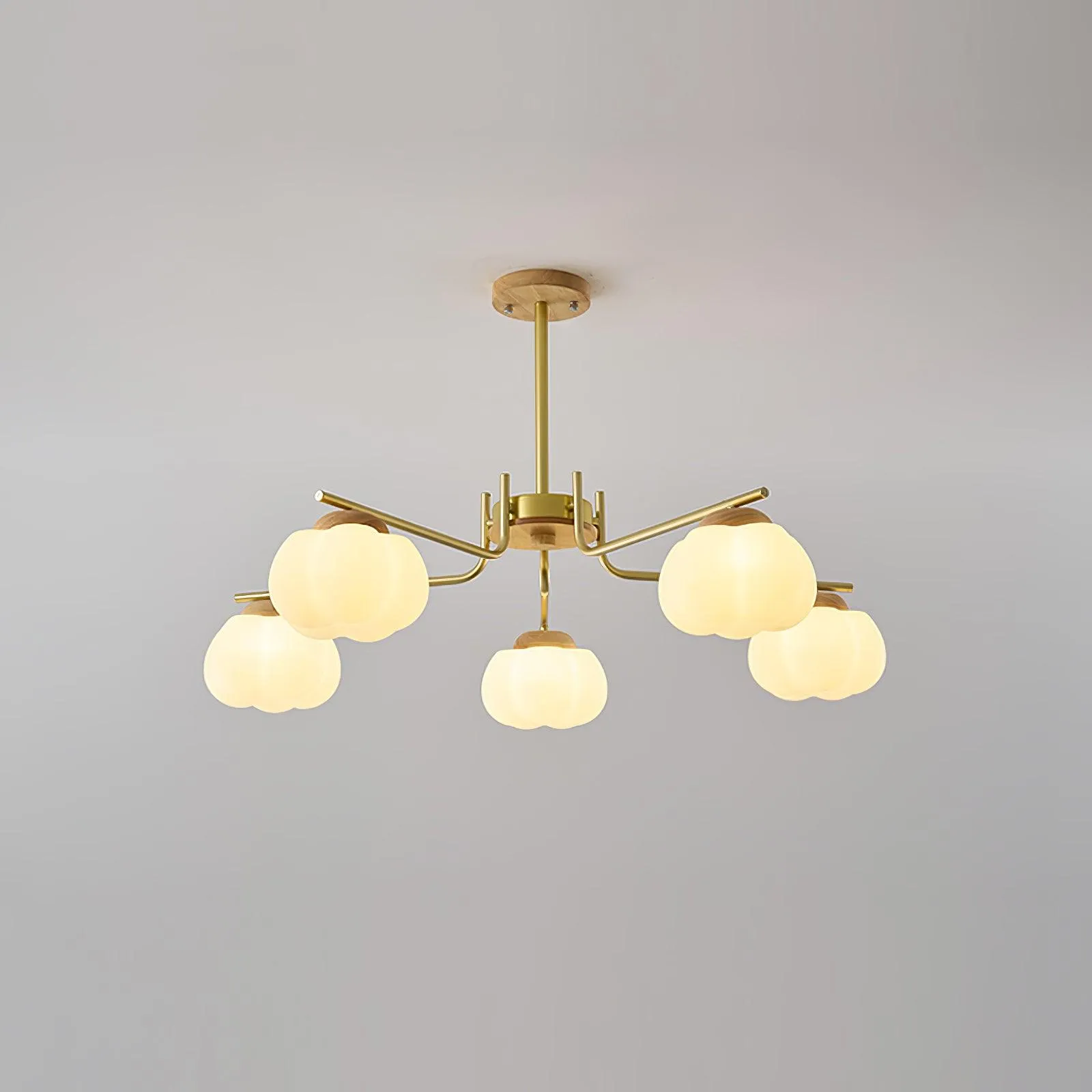 Plastic Cotton Balls Chandelier