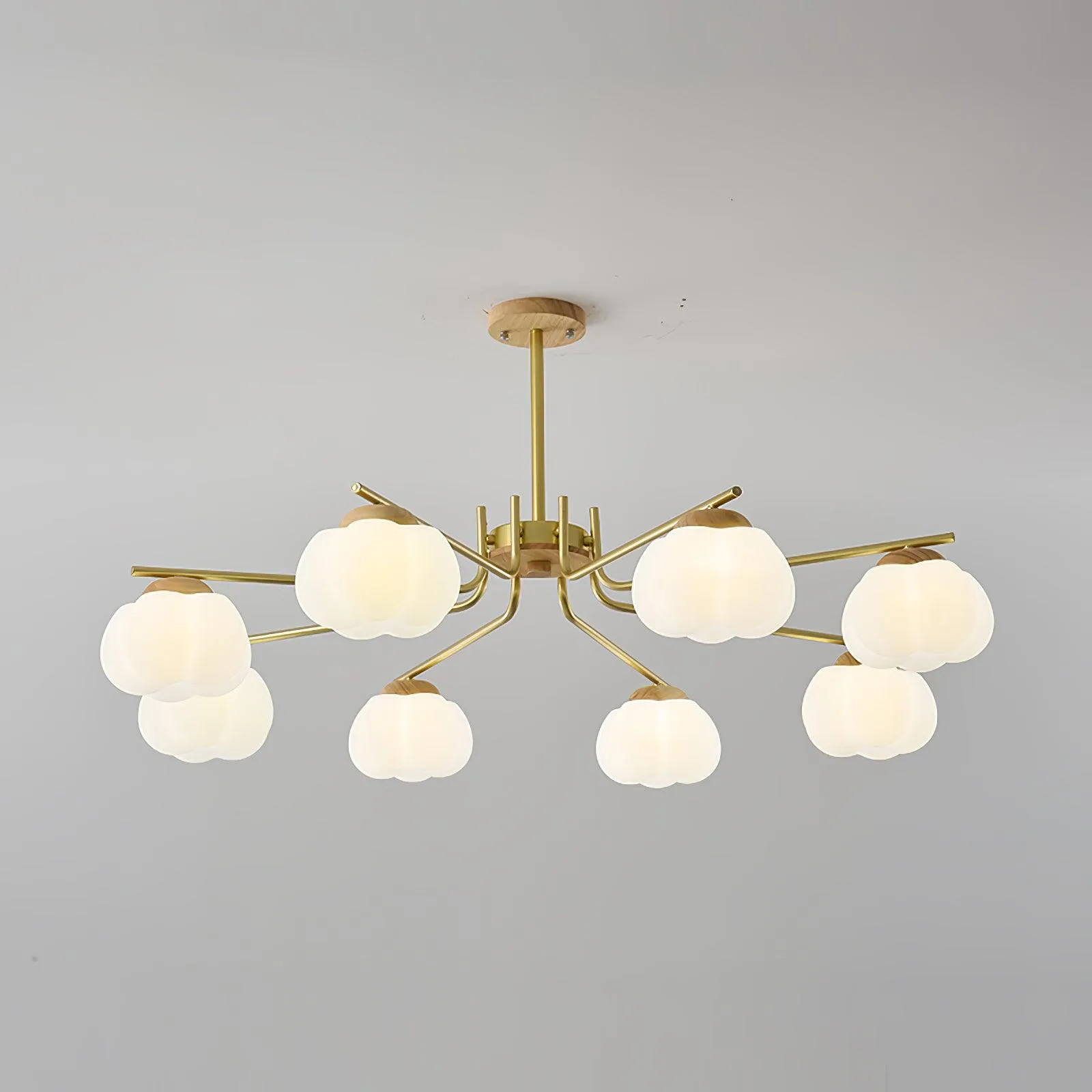 Plastic Cotton Balls Chandelier