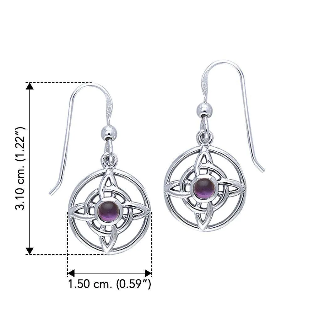 Protected Wheel Of Being Earrings TER050