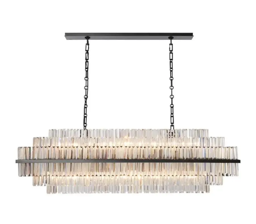 RAZZOR Luxury Crystal Linear Chandelier