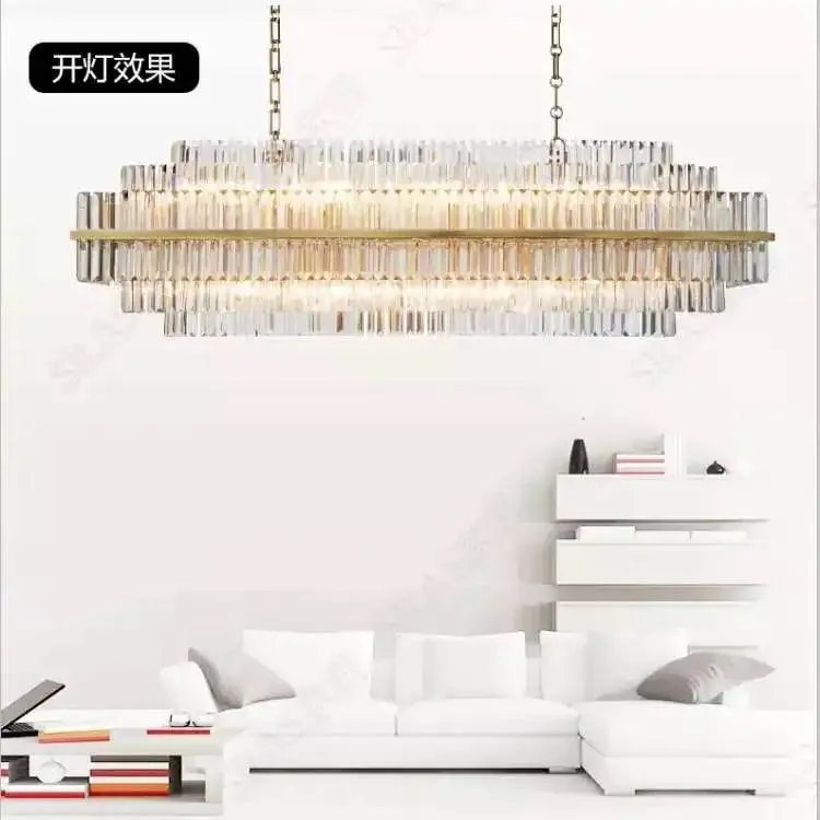 RAZZOR Luxury Crystal Linear Chandelier