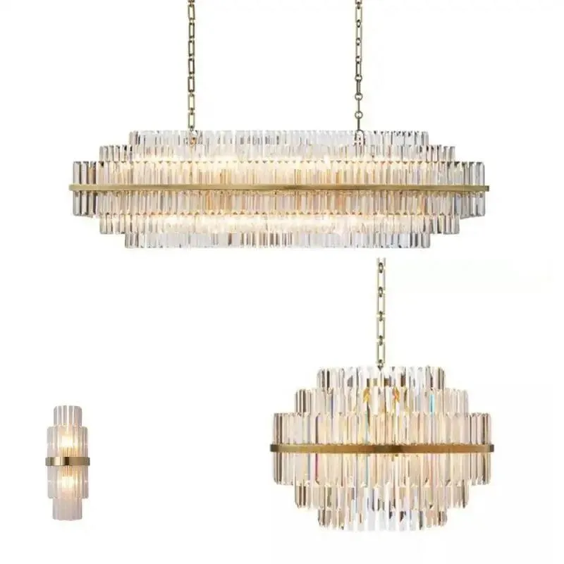 RAZZOR Luxury Crystal Linear Chandelier