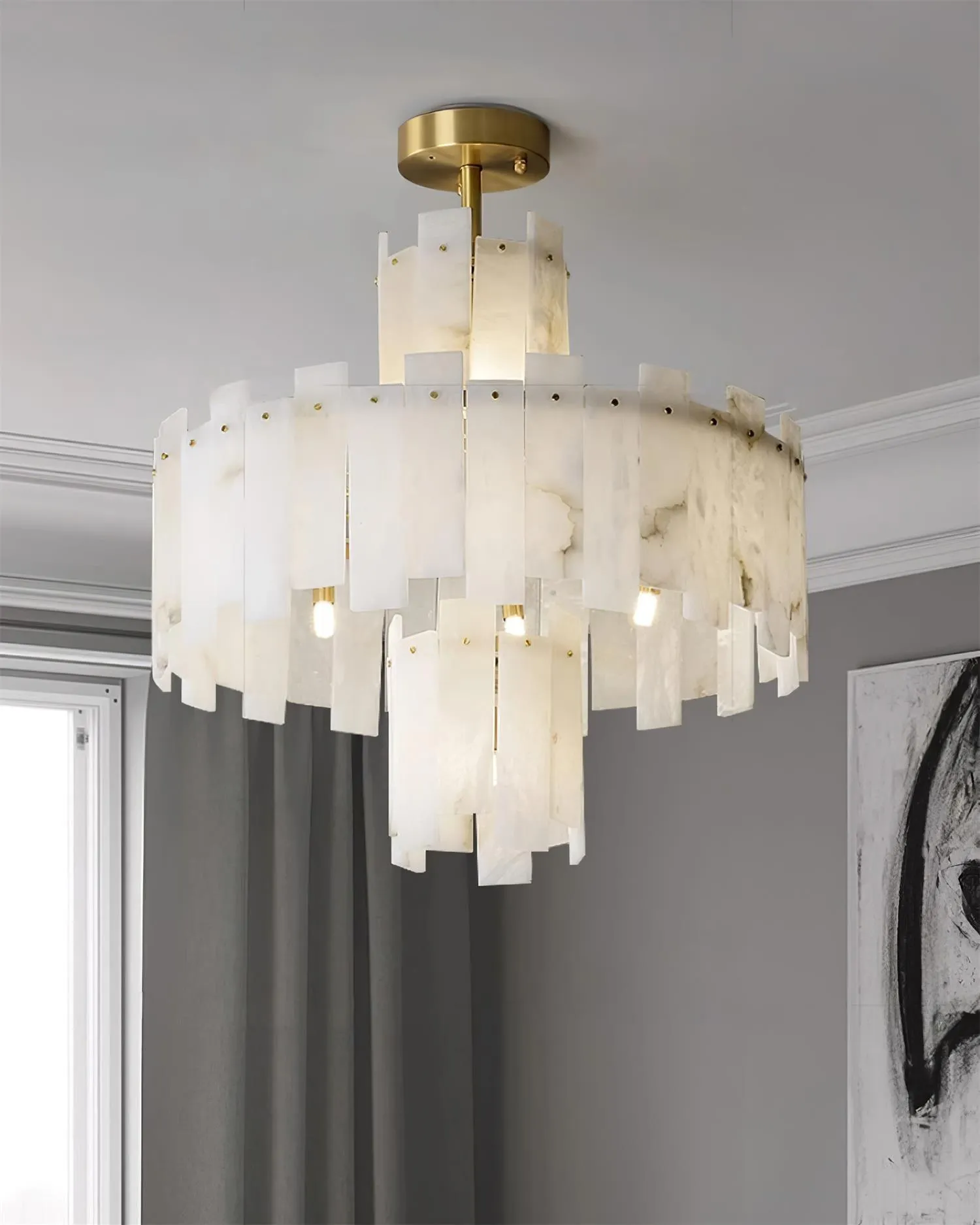 Regina Alabaster Chandelier