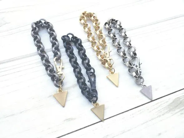 ROLO BRACELET | TRIANGLE CHARM