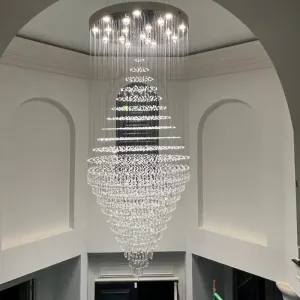 Rylight Multi-Tier Crystal Raindrop Chandelier