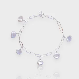 SELINE Keshi Pearl Silver Bracelet