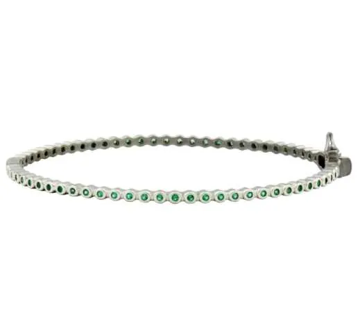 Signature Bezel Pavé Hinge Bangle