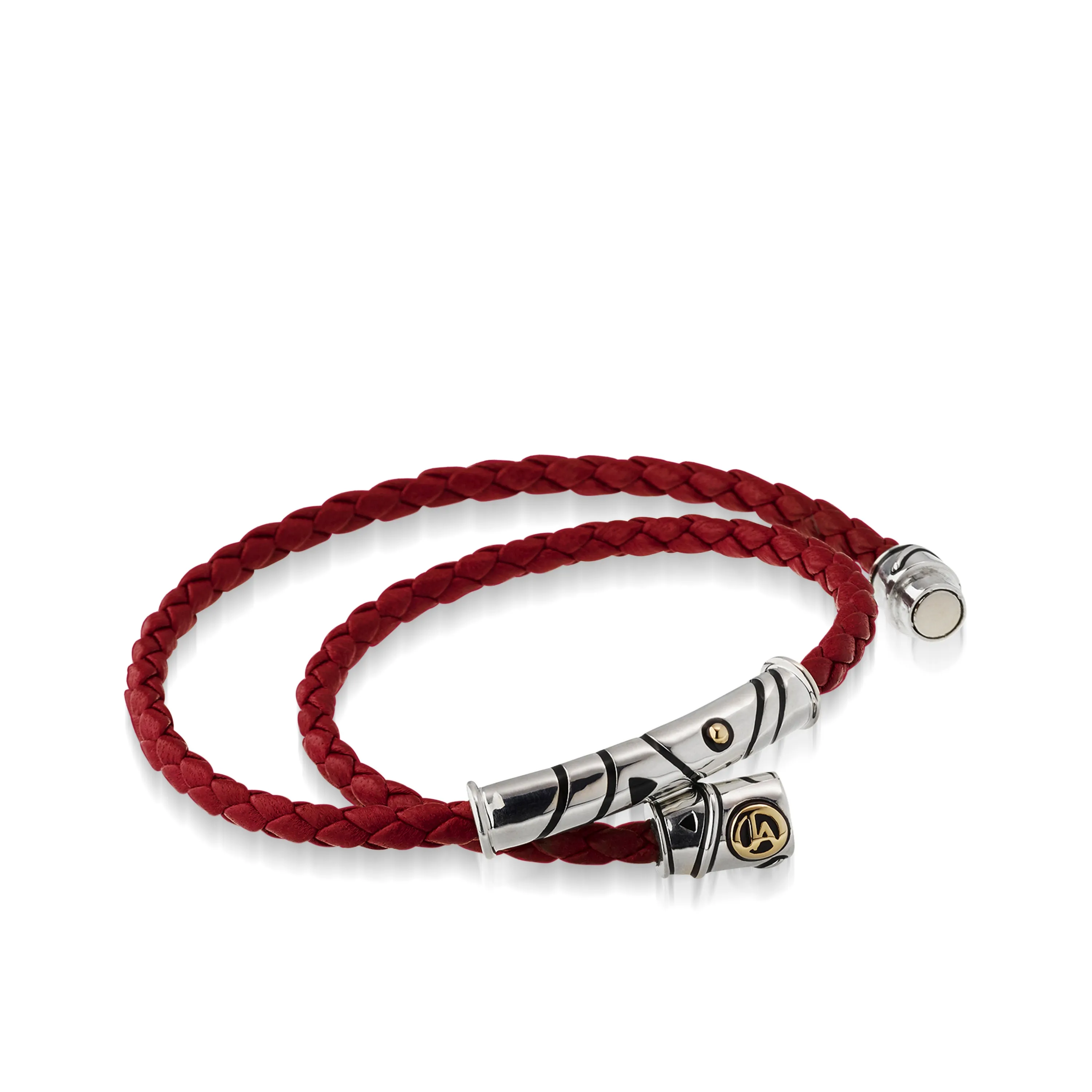 Solar Leather Double-Wrap Bracelet