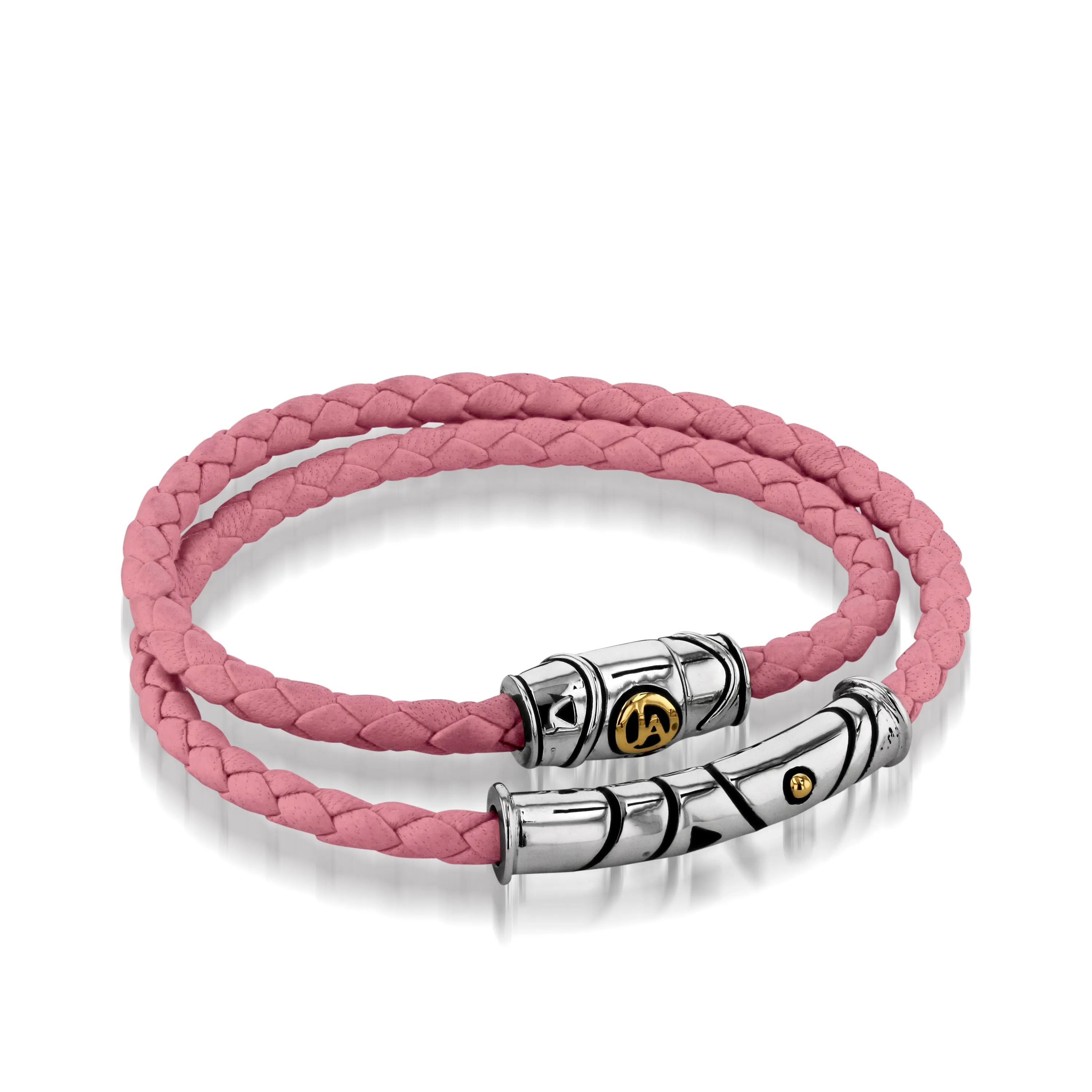 Solar Leather Double-Wrap Bracelet