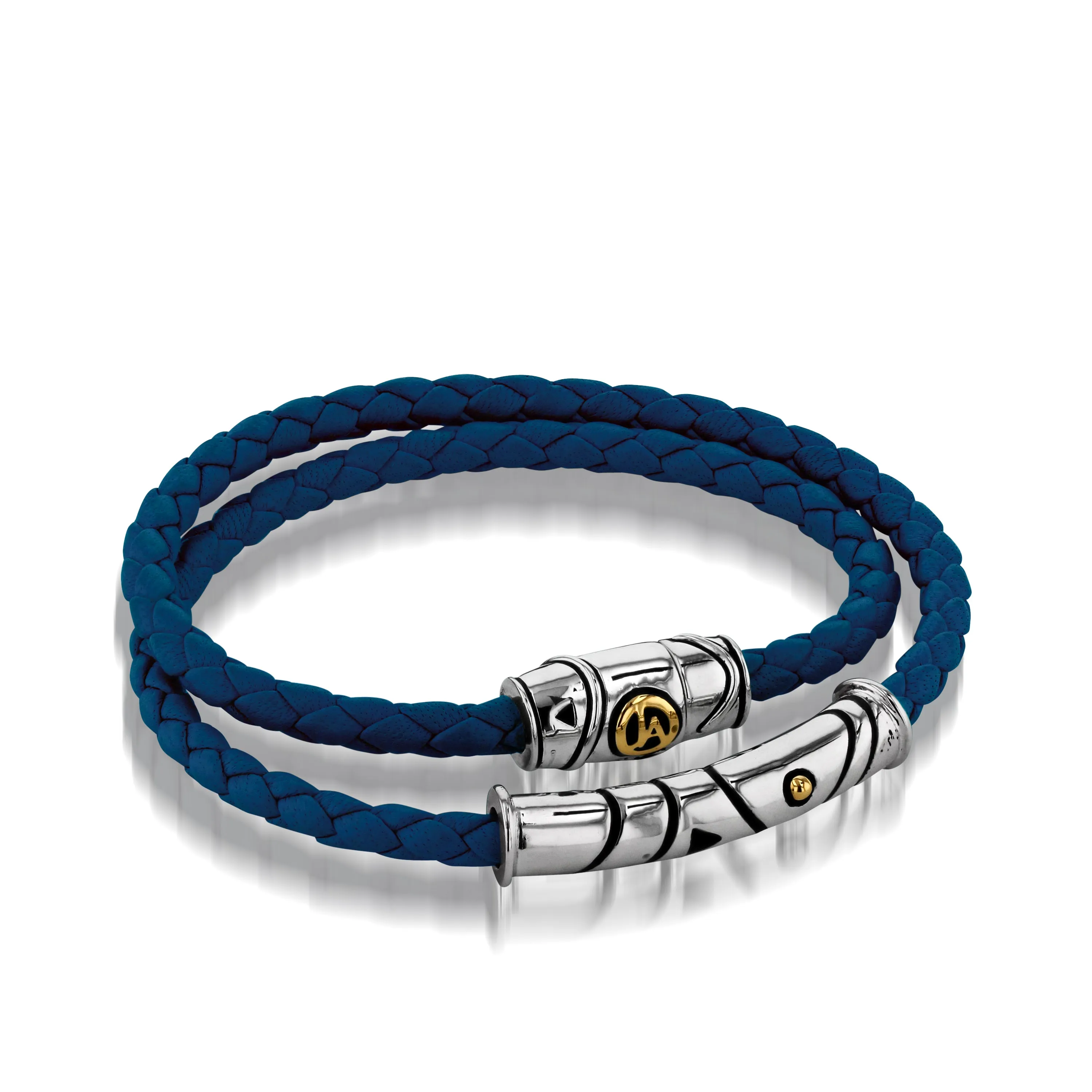 Solar Leather Double-Wrap Bracelet