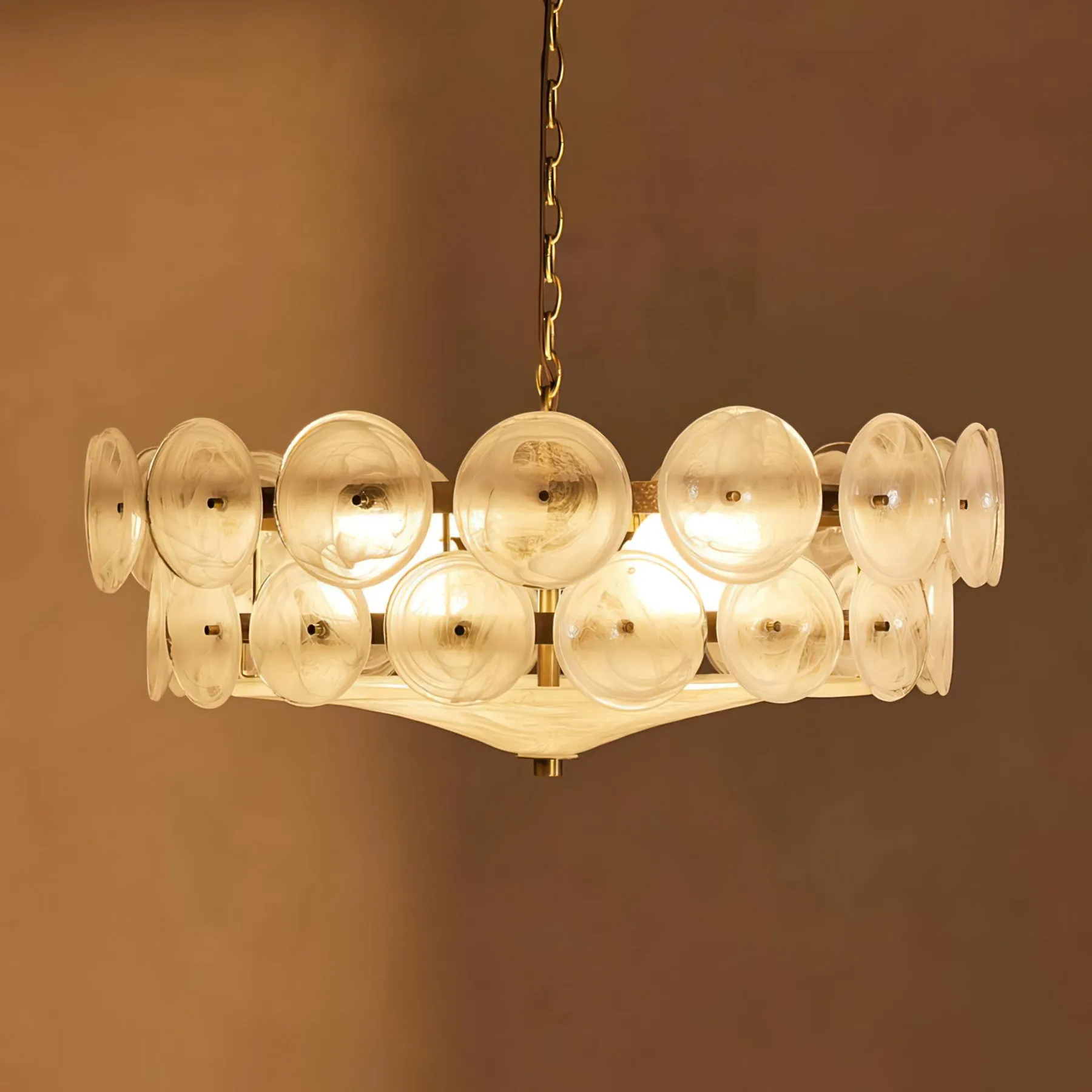 Solaris Disc Murano Chandelier