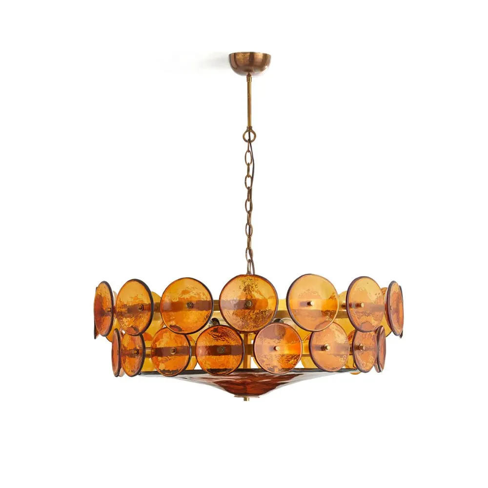 Solaris Disc Murano Chandelier