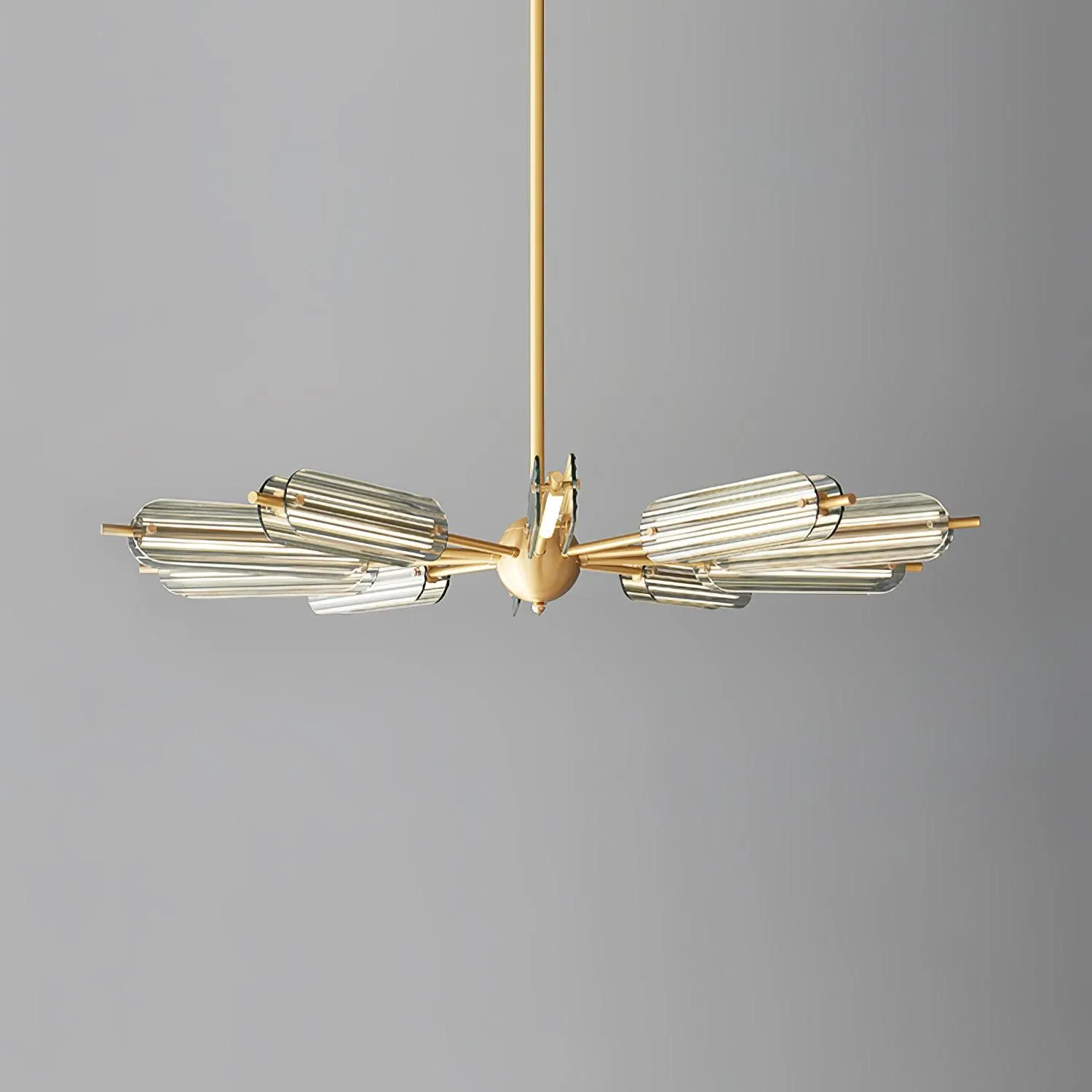 Sputnik Brass Chandelier