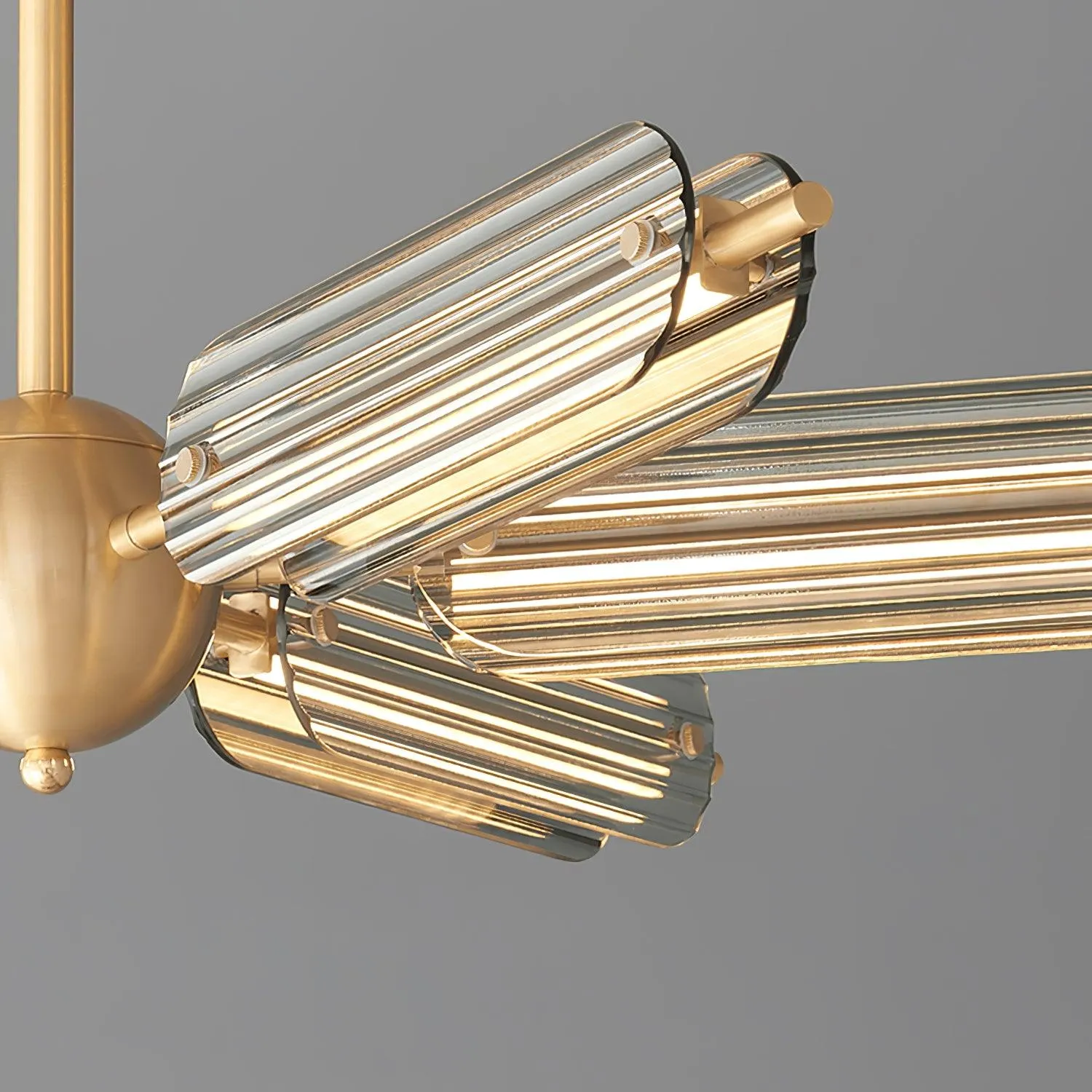 Sputnik Brass Chandelier