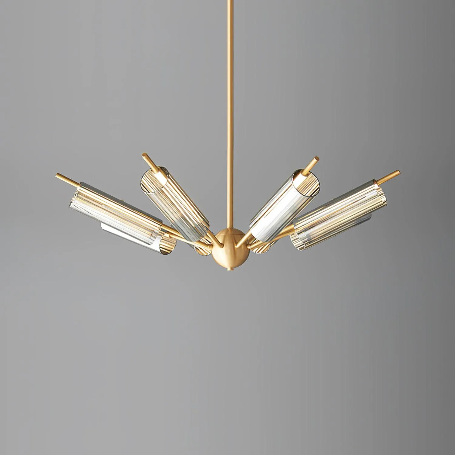 Sputnik Brass Chandelier