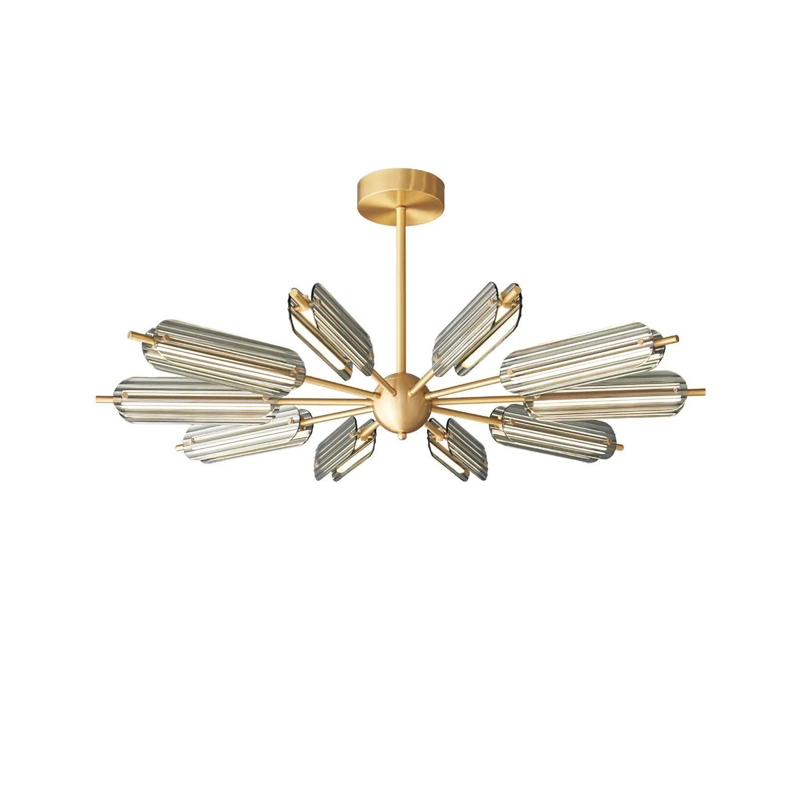 Sputnik Brass Chandelier