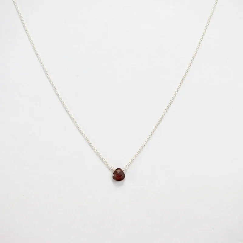 Sterling Silver Garnet Necklace