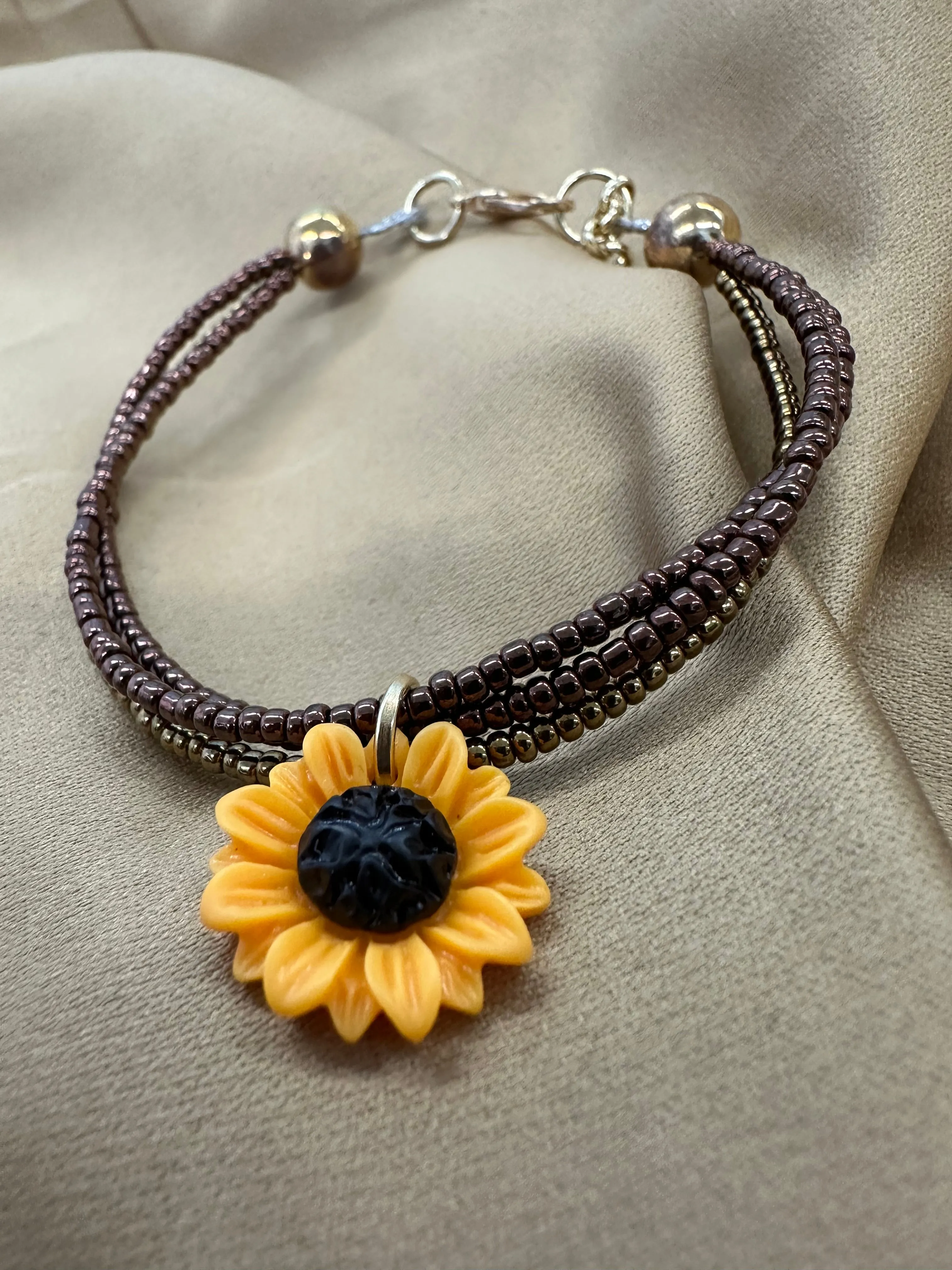 Sunflower multi bracelet