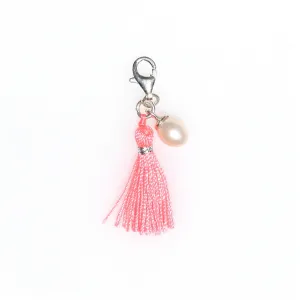 Sunset Tassel & Pearl Charm