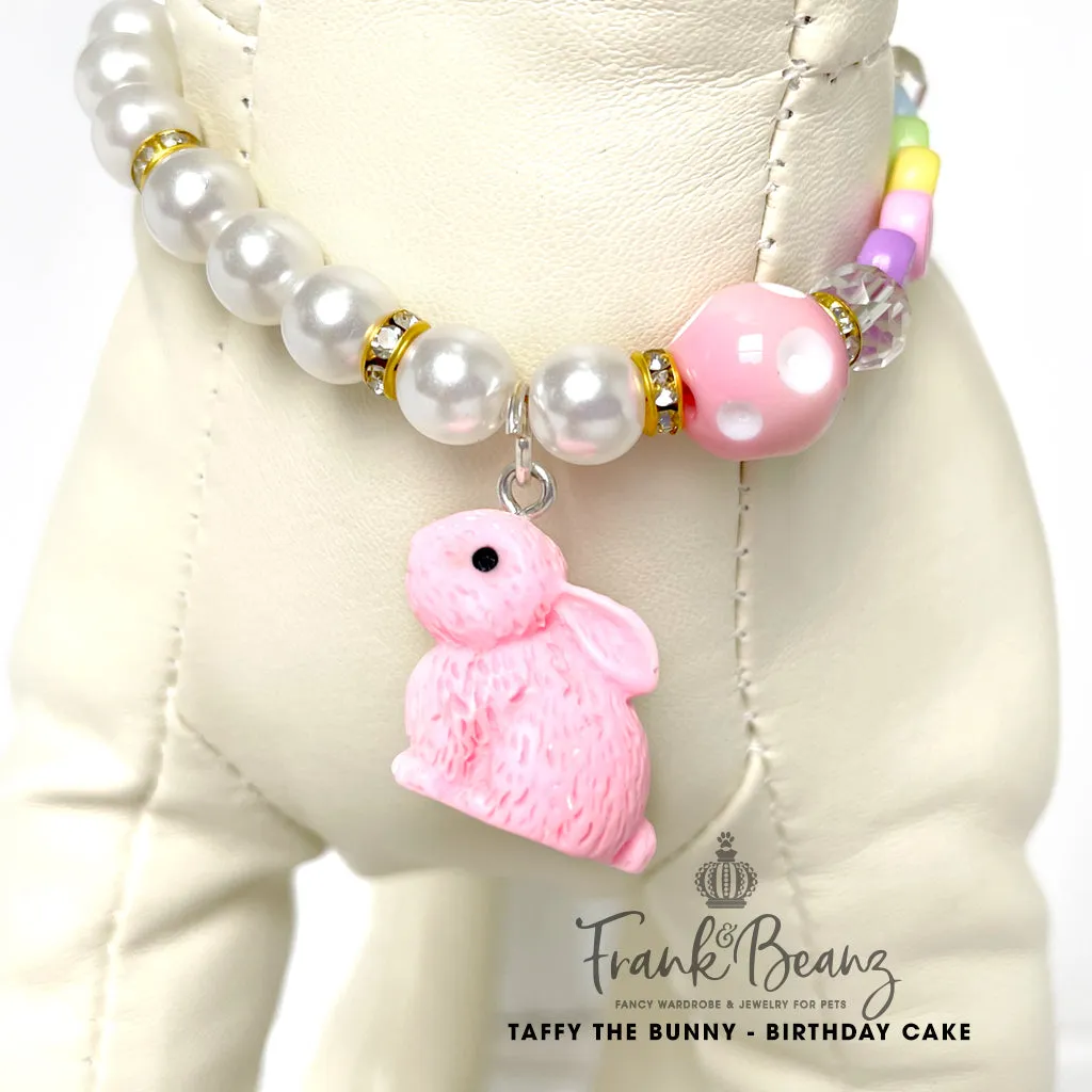 Taffy the Bunny Pearl Dog Necklace Collar Cat Collar