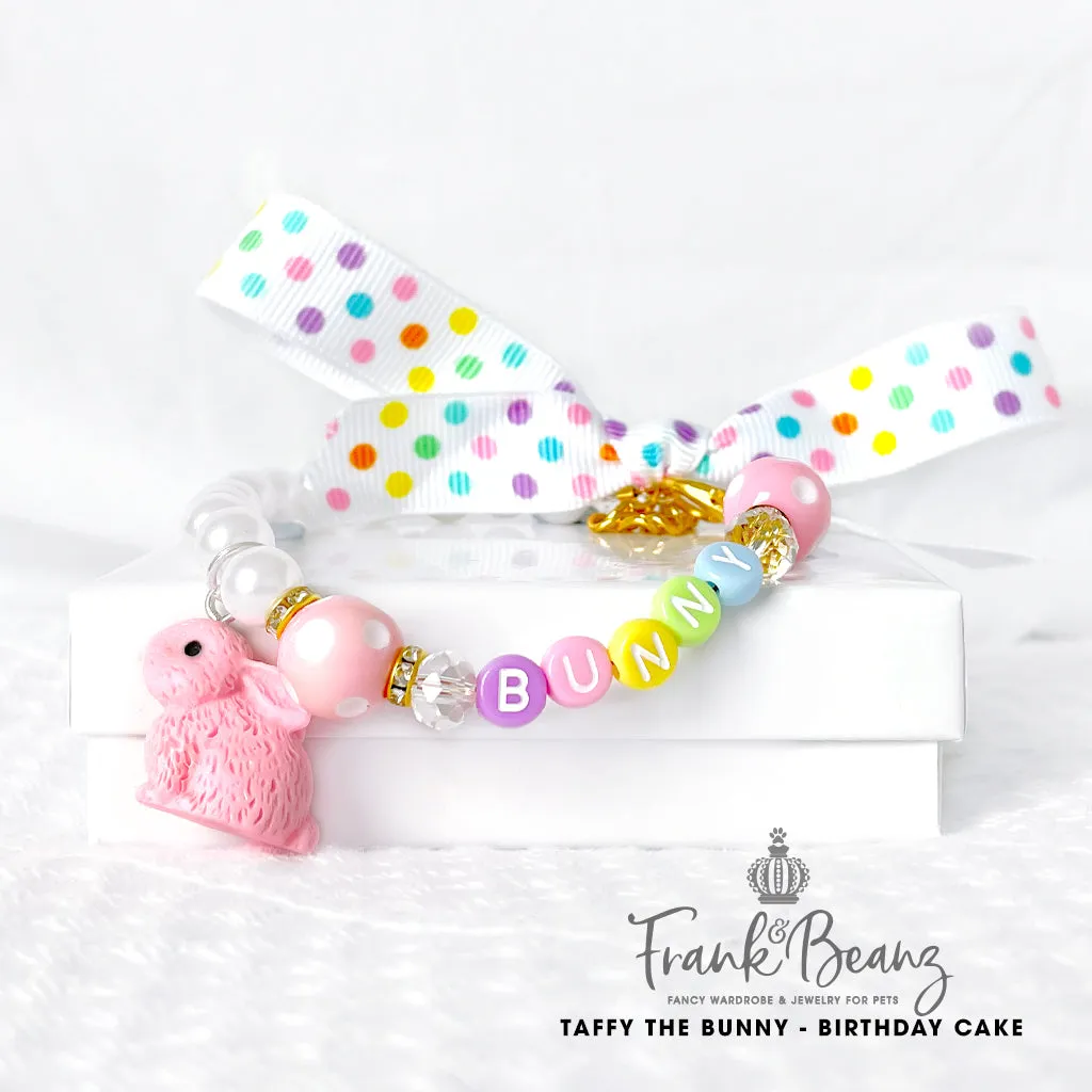 Taffy the Bunny Pearl Dog Necklace Collar Cat Collar