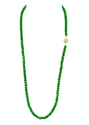 UNDERSTATED ELEGANCE STATEMENT NECKLACE (EMERALD)