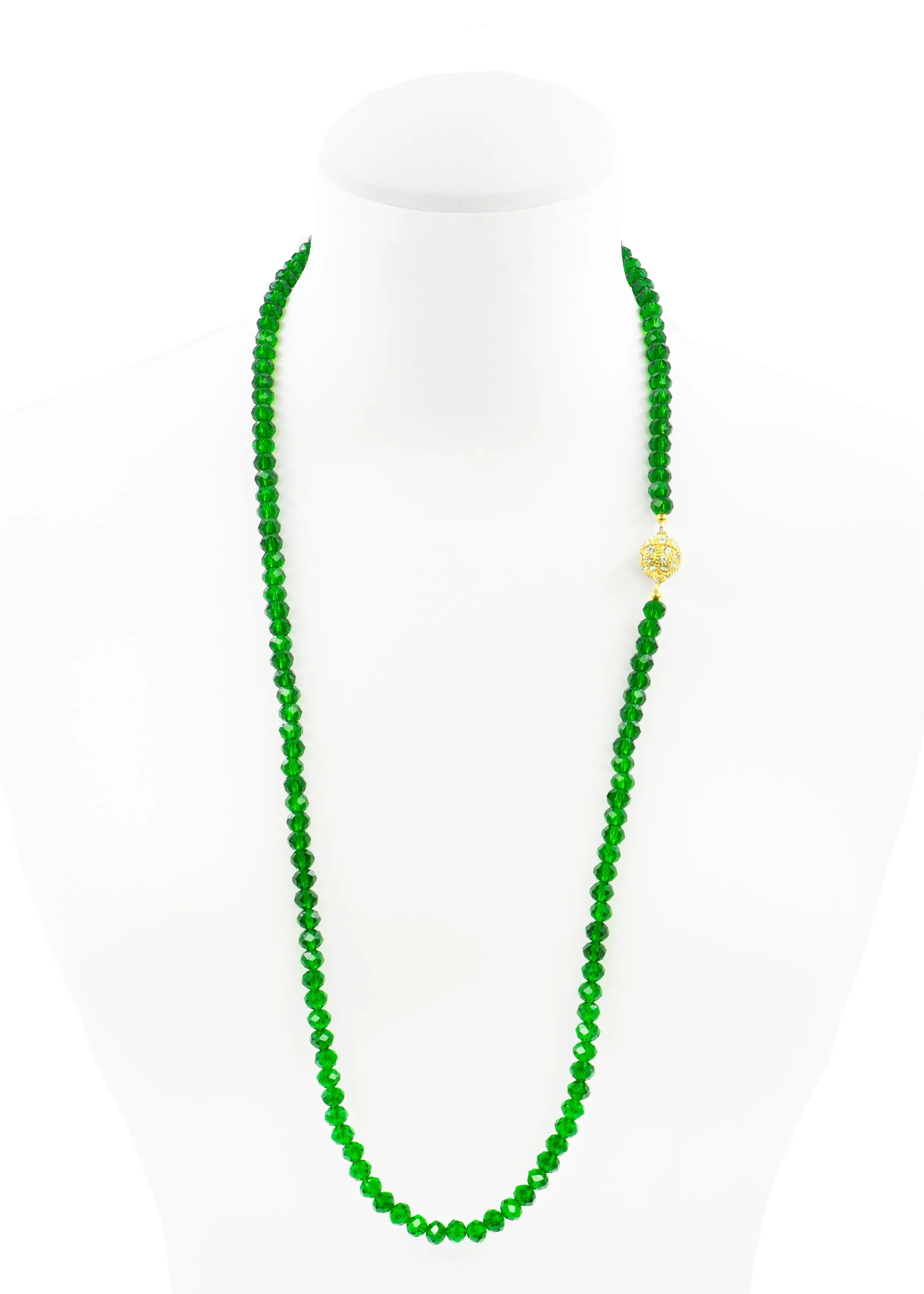 UNDERSTATED ELEGANCE STATEMENT NECKLACE (EMERALD)