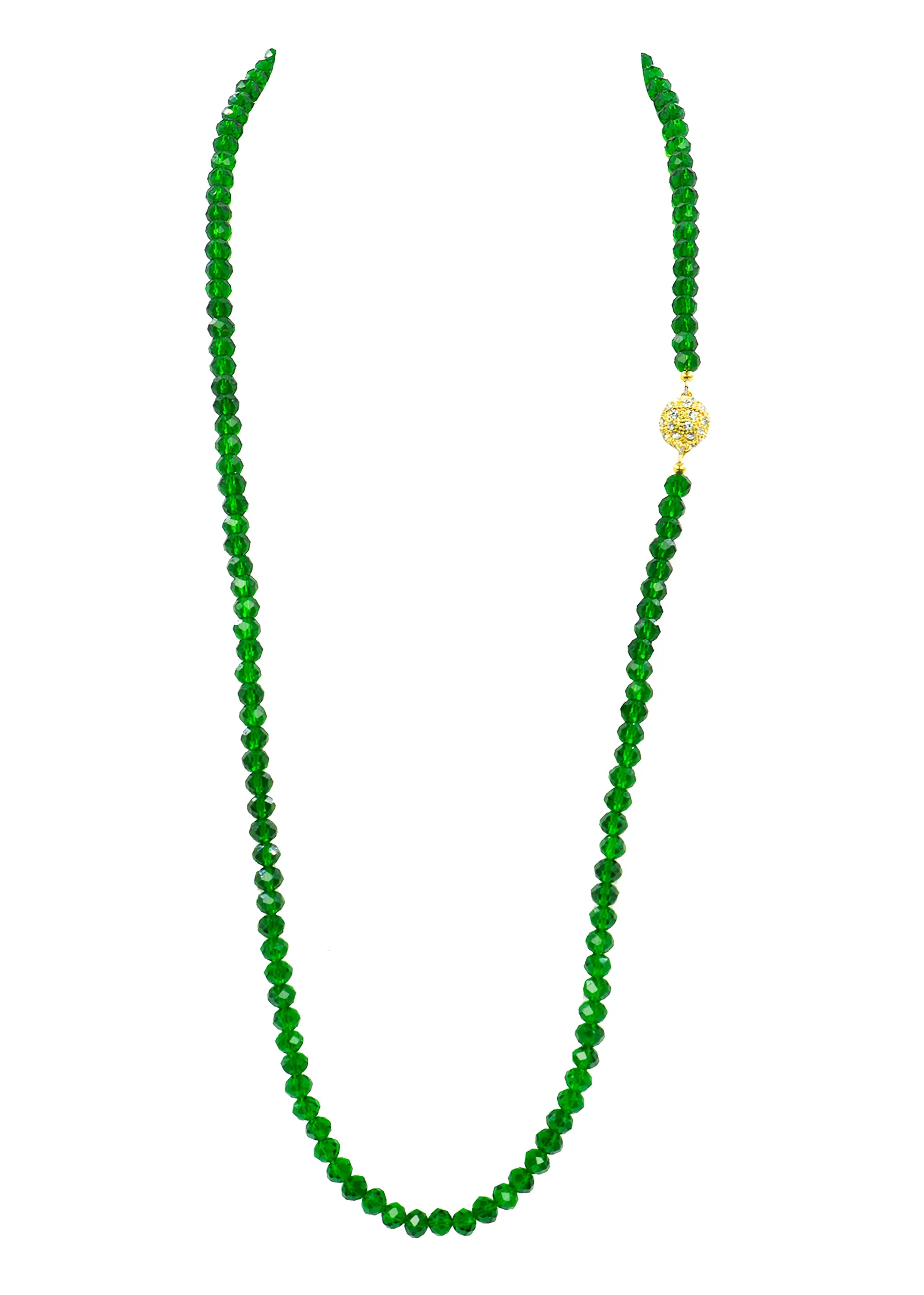 UNDERSTATED ELEGANCE STATEMENT NECKLACE (EMERALD)