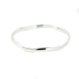 Wave Bangle Silver